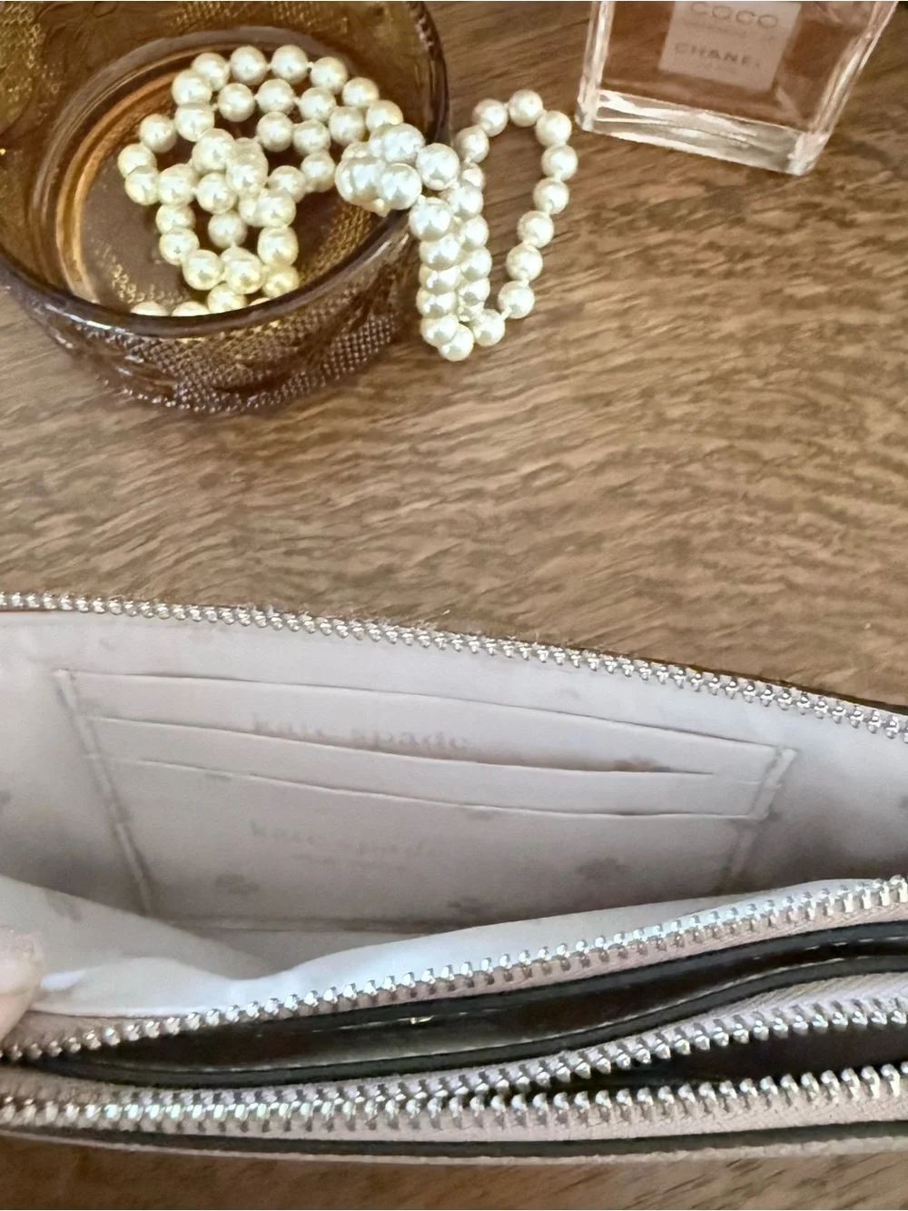 Kate Spade Double Zip Crossbody Wallet on Chain